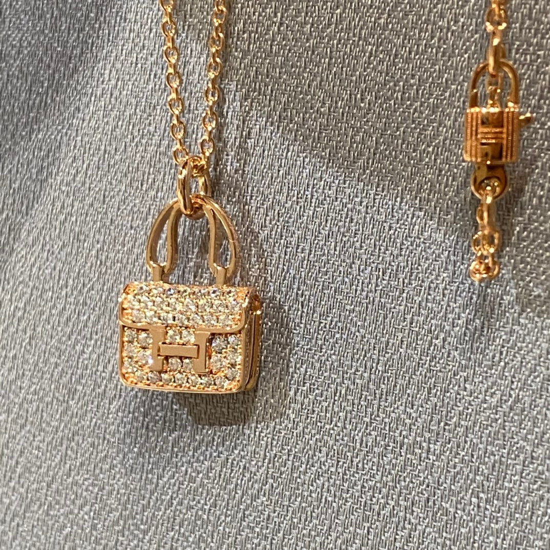 [Royal&Vicky]CONSTANCE PEDANT DIAMOND NECKLACE