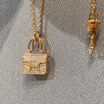[Royal&Vicky]CONSTANCE PEDANT DIAMOND NECKLACE