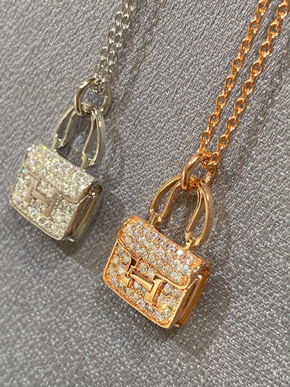 [Royal&Vicky]CONSTANCE PEDANT DIAMOND NECKLACE