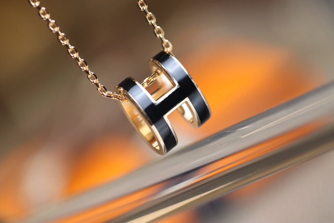 [Royal&Vicky]POP H PEDANT PINK GOLD