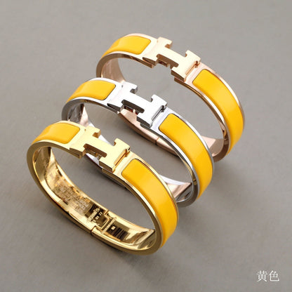 [Royal&Vicky]H YELLOW BRACELET