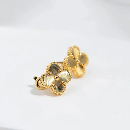 [Royal&Vicky]CLOVER MEDIUM 1 MOTIFS LASER EARRINGS