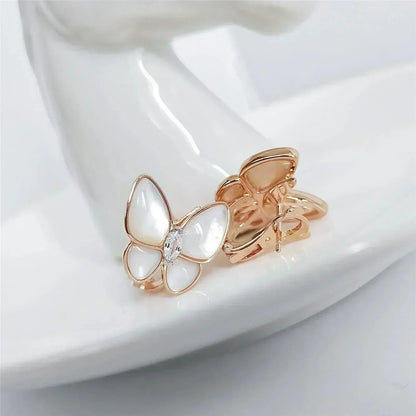[Royal&Vicky]BUTTERFLY MOP DIAMOND EARRINGS