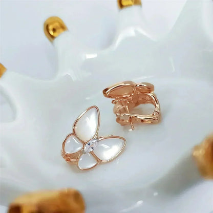[Royal&Vicky]BUTTERFLY MOP DIAMOND EARRINGS