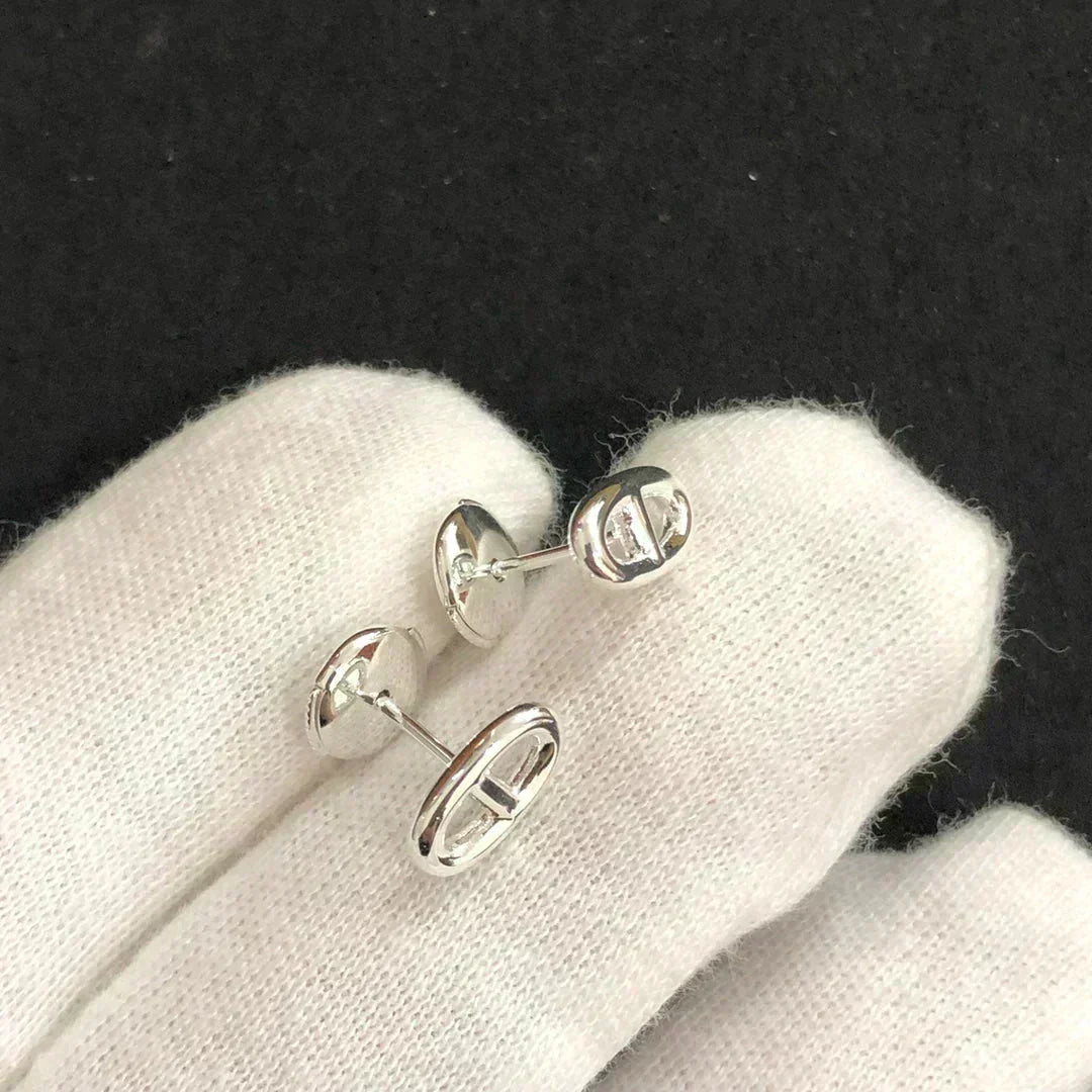 [Royal&Vicky]CHAINE SMALL EARRINGS GOLD AND SILVER