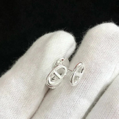 [Royal&Vicky]CHAINE SMALL EARRINGS GOLD AND SILVER