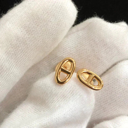 [Royal&Vicky]CHAINE SMALL EARRINGS GOLD AND SILVER