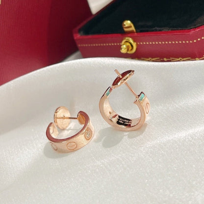 [Royal&Vicky]LOVE EARRINGS 5.7MM 2 DIAMONDS