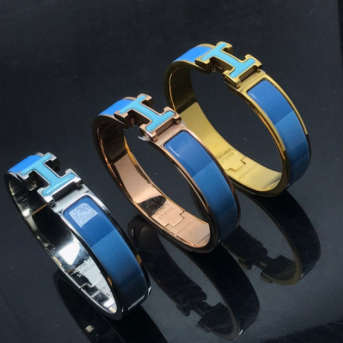 [Royal&Vicky]H BRACELET BLUE RAINBOW CERAMIC
