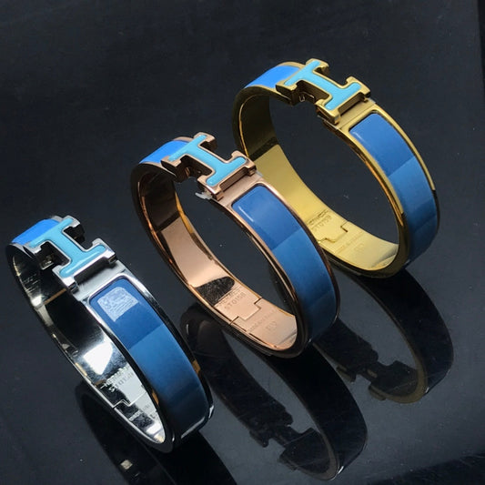 [Royal&Vicky]H BRACELET BLUE RAINBOW CERAMIC