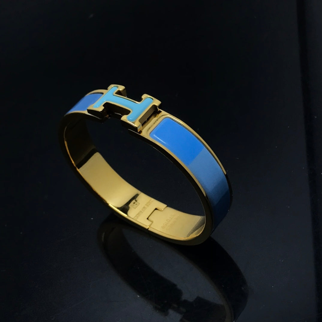 [Royal&Vicky]H BRACELET BLUE RAINBOW CERAMIC