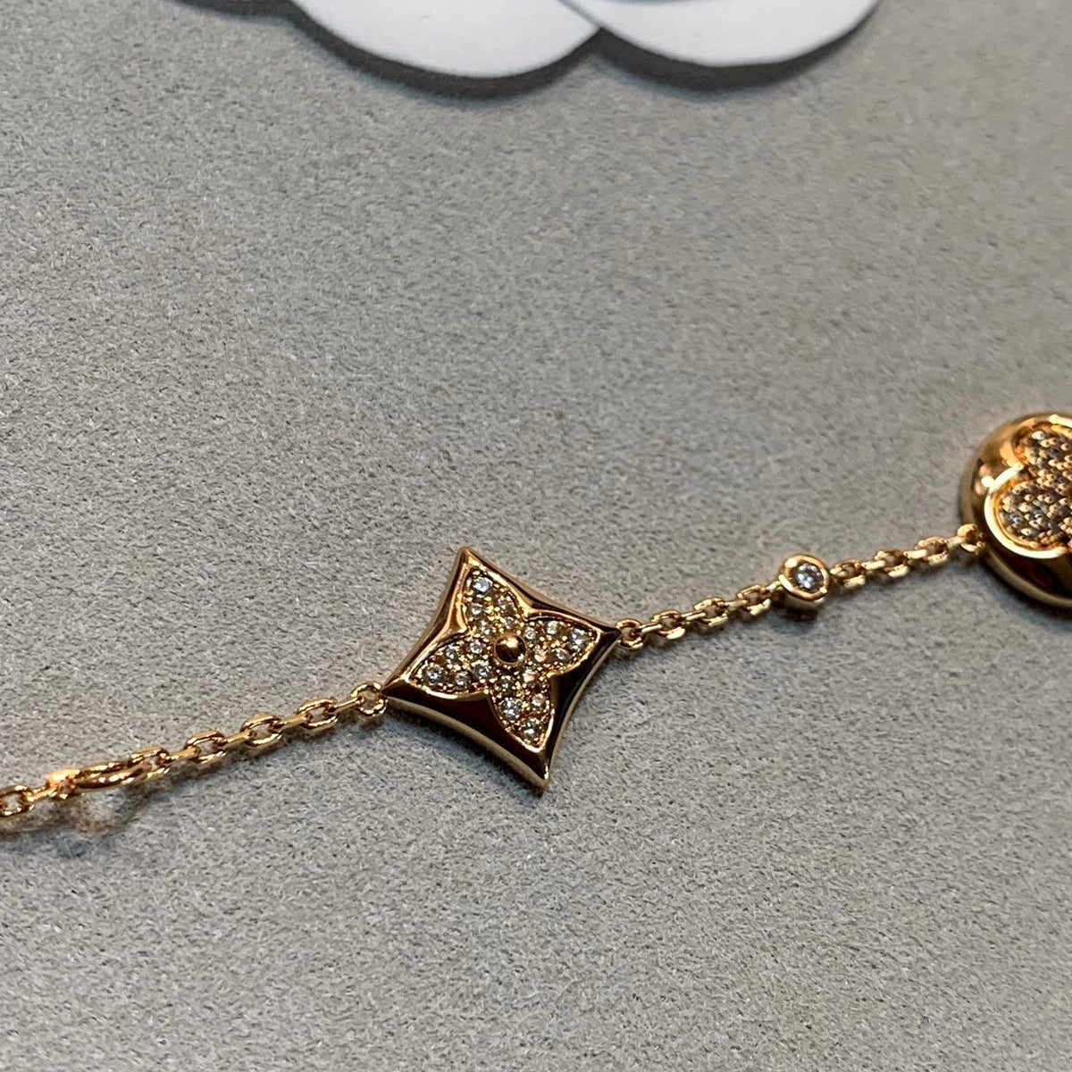 [Royal&Vicky]STAR AND SUN 4 MOTIFS GOLD DIAMONDS BRACELET