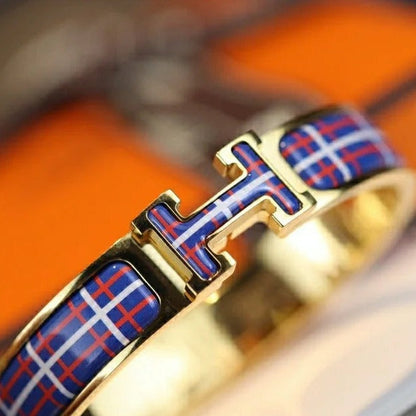 [Royal&Vicky]H TARTAN BRACELET 12MM