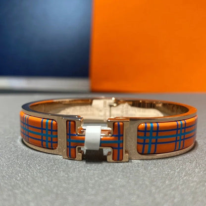 [Royal&Vicky]H TARTAN BRACELET 12MM