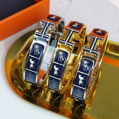 [Royal&Vicky]H COUVERTURES DARK BLUE BRACELET
