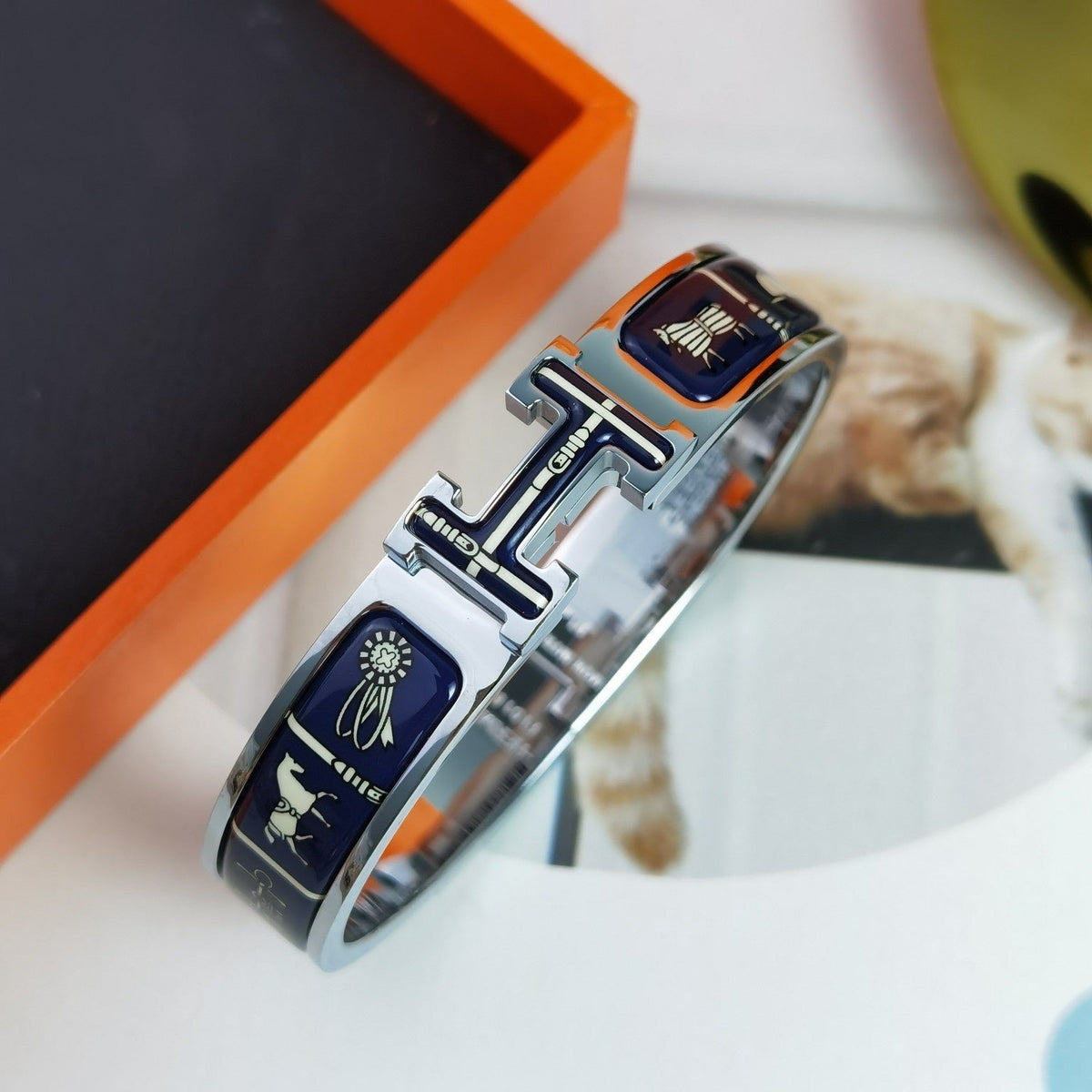 [Royal&Vicky]H COUVERTURES DARK BLUE BRACELET