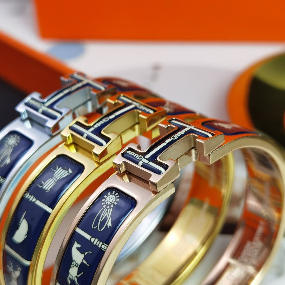 [Royal&Vicky]H COUVERTURES DARK BLUE BRACELET