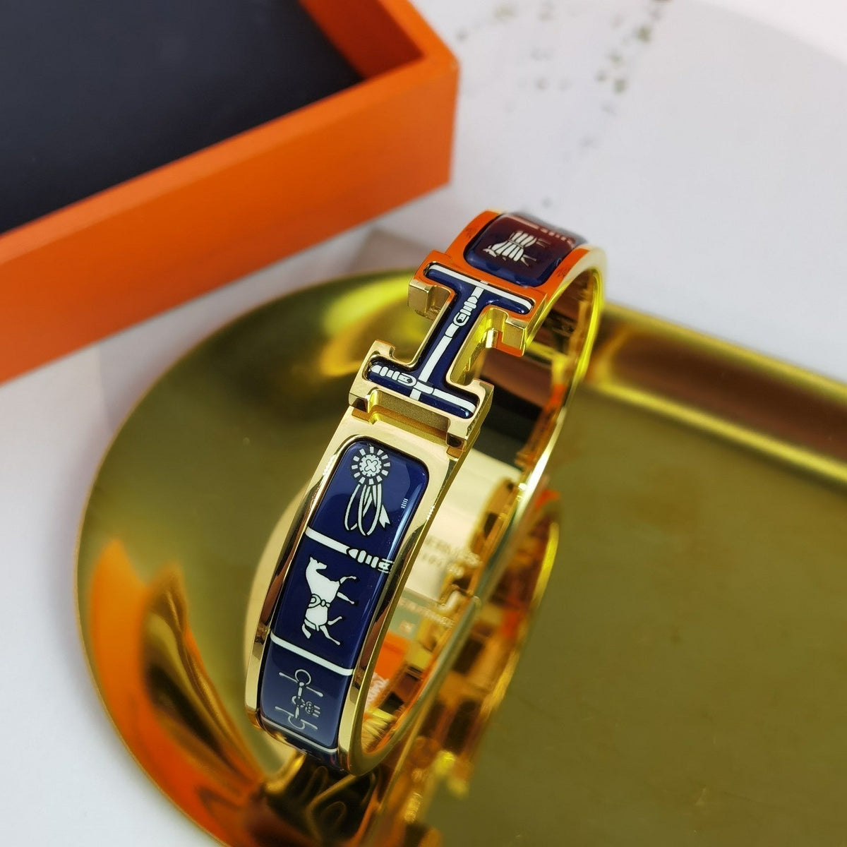[Royal&Vicky]H COUVERTURES DARK BLUE BRACELET