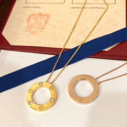 [Royal&Vicky]LOVE NECKLACE 16MM 3 DIAMONDS