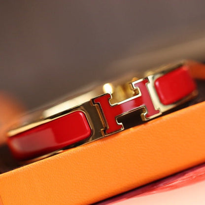 [Royal&Vicky]H BRACELET 12MM GOLD