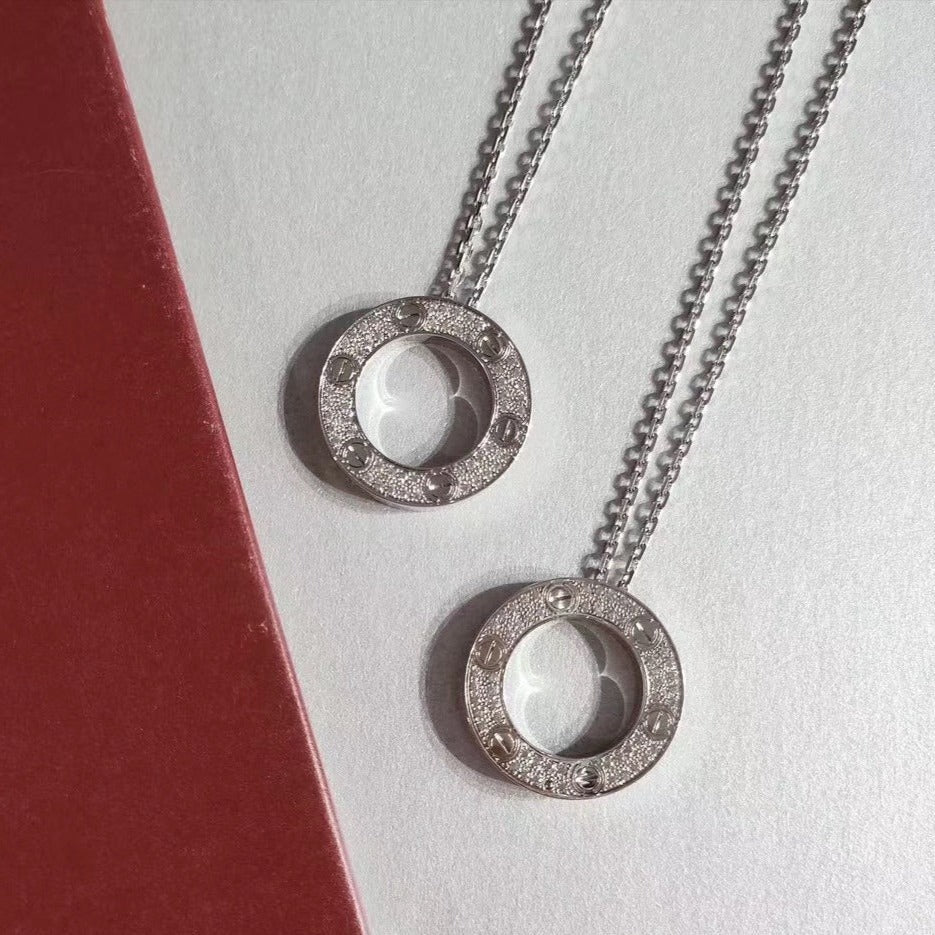 [Royal&Vicky]LOVE NECKLACE ADJUSTABLE SILVER