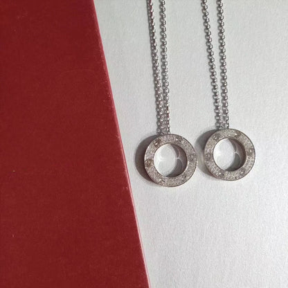 [Royal&Vicky]LOVE NECKLACE ADJUSTABLE SILVER