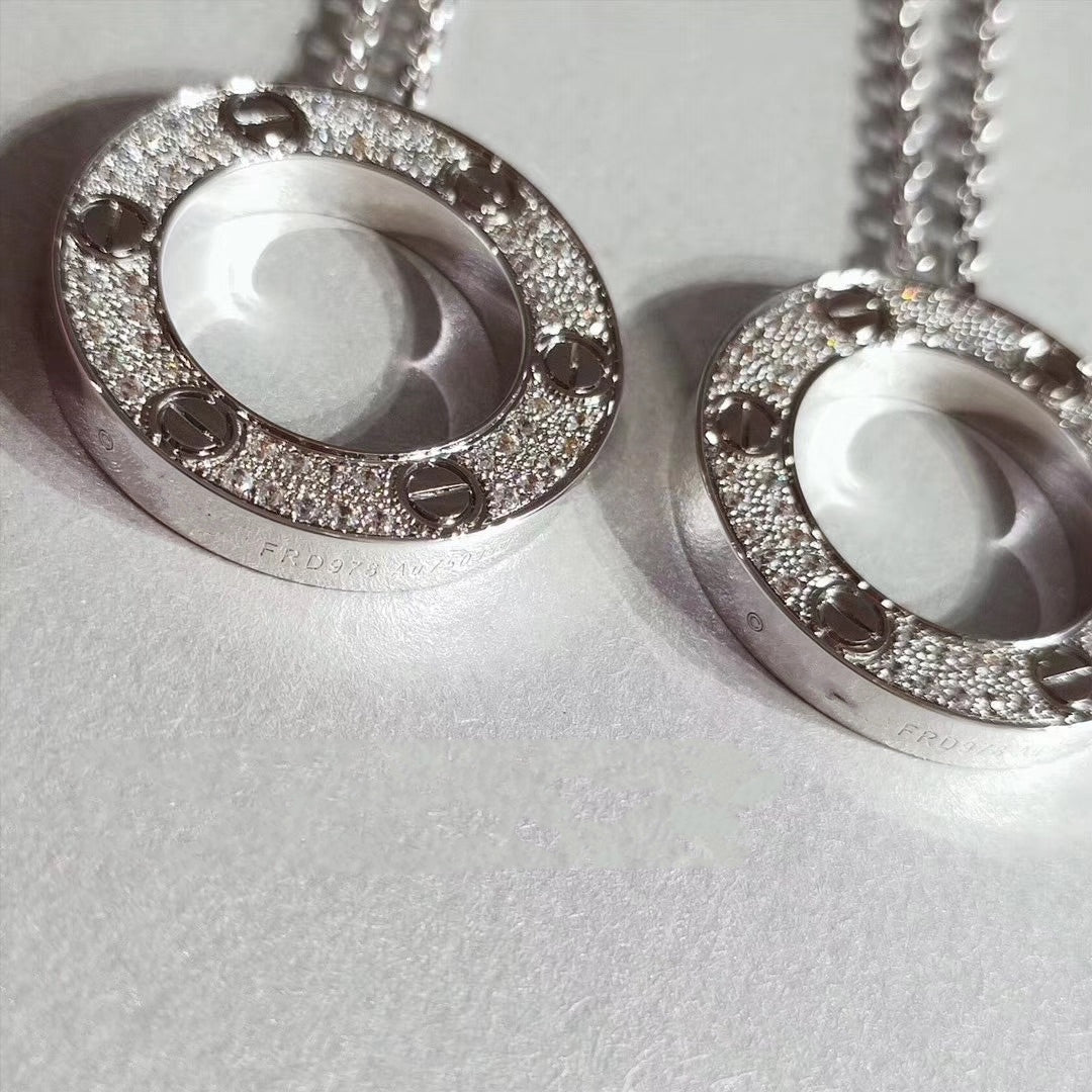 [Royal&Vicky]LOVE NECKLACE ADJUSTABLE SILVER