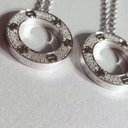 [Royal&Vicky]LOVE NECKLACE ADJUSTABLE SILVER