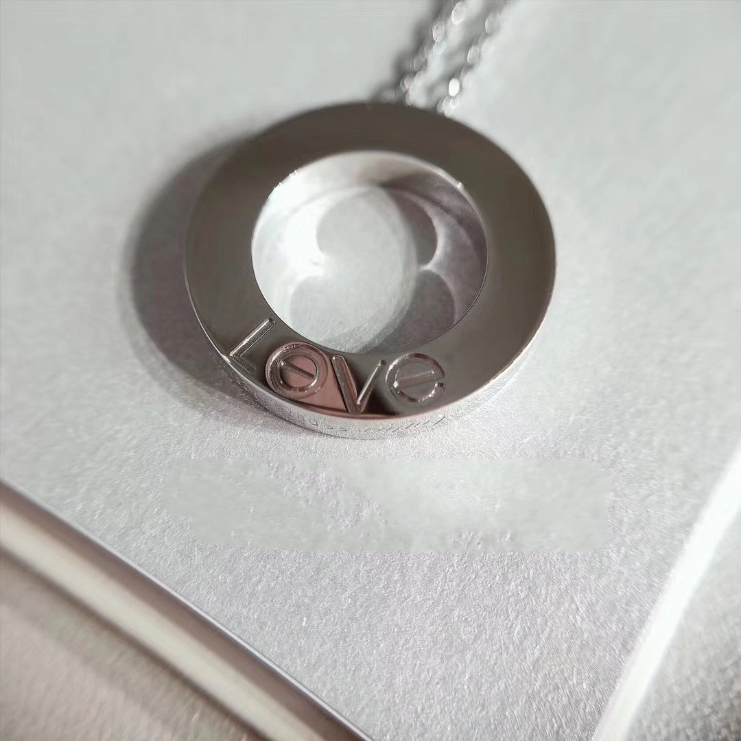 [Royal&Vicky]LOVE NECKLACE ADJUSTABLE SILVER