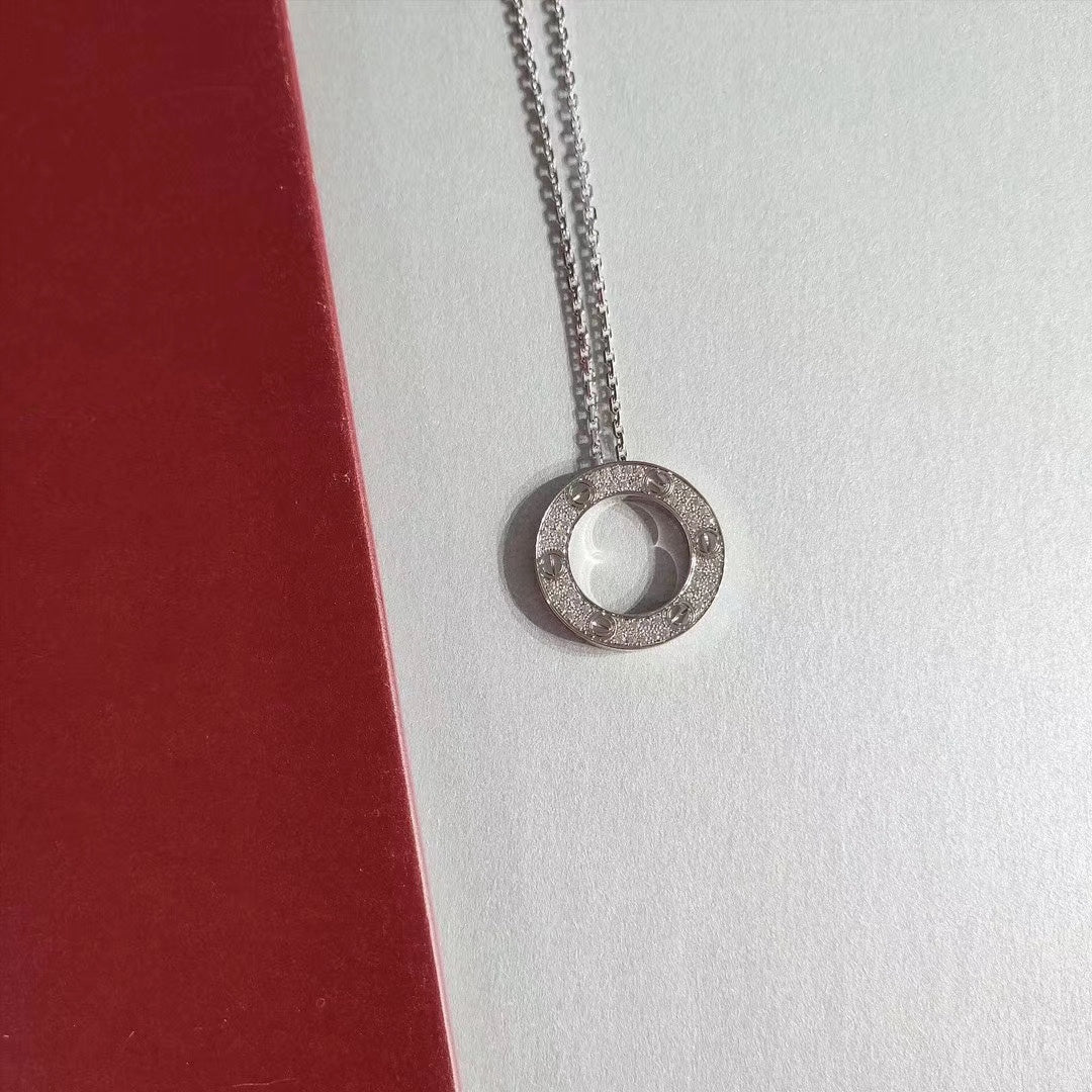 [Royal&Vicky]LOVE NECKLACE ADJUSTABLE SILVER