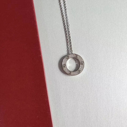 [Royal&Vicky]LOVE NECKLACE ADJUSTABLE SILVER