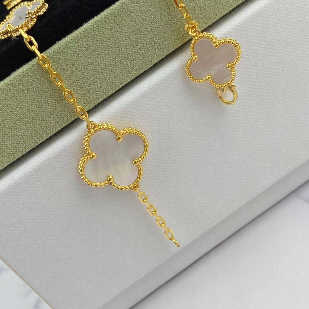 [Royal&Vicky]MAGIC CLOVER MOP GOLD BRACELET 5 MOTIFS