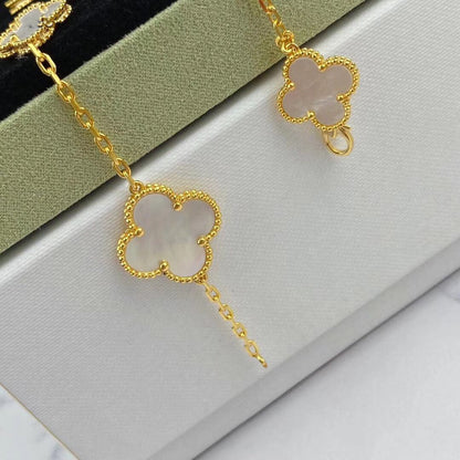 [Royal&Vicky]MAGIC CLOVER MOP GOLD BRACELET 5 MOTIFS