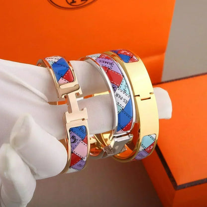 [Royal&Vicky]H BRACELET DOTTED BORDER 12MM
