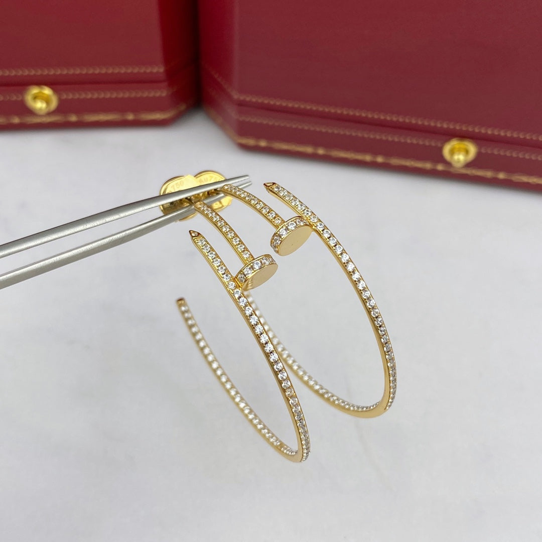 [Royal&Vicky]JUSTE EARRINGS FULL DIAMONDS 1.8MM