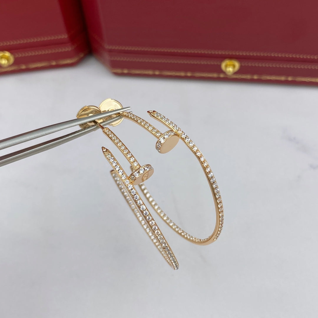 [Royal&Vicky]JUSTE EARRINGS FULL DIAMONDS 1.8MM