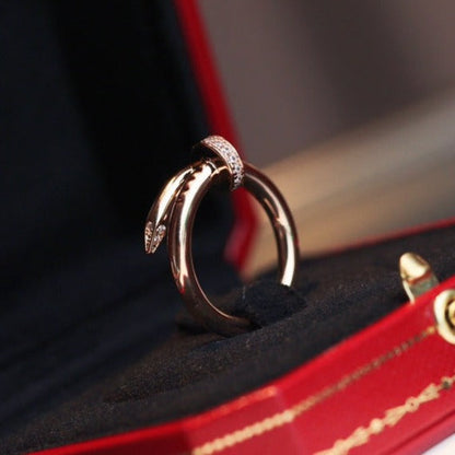 [Royal&Vicky]JUSTE RING 2.65MM PINK GOLD DIAMOND