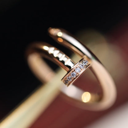 [Royal&Vicky]JUSTE RING 2.65MM PINK GOLD DIAMOND