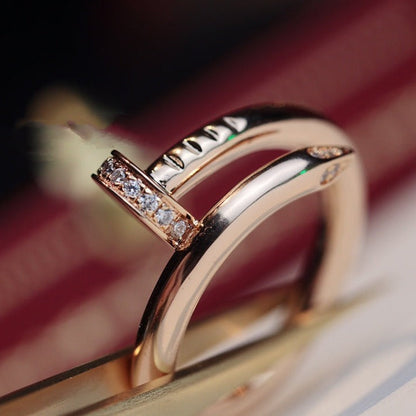 [Royal&Vicky]JUSTE RING 2.65MM PINK GOLD DIAMOND