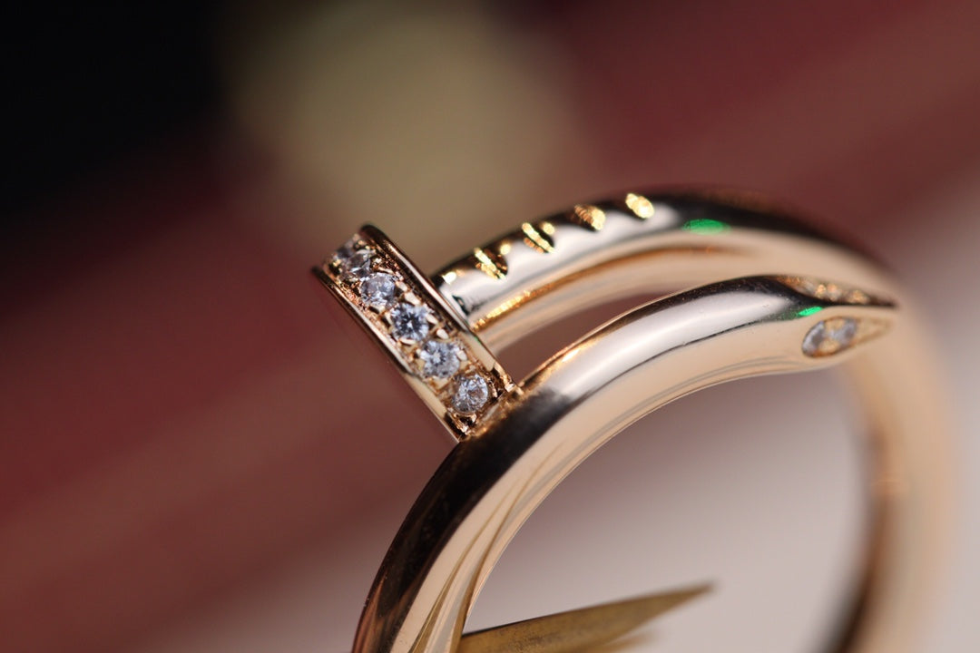 [Royal&Vicky]JUSTE RING 2.65MM PINK GOLD DIAMOND