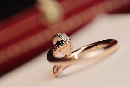 [Royal&Vicky]JUSTE RING 2.65MM PINK GOLD DIAMOND