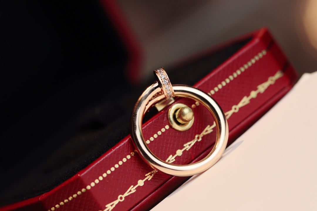 [Royal&Vicky]JUSTE RING 2.65MM PINK GOLD DIAMOND
