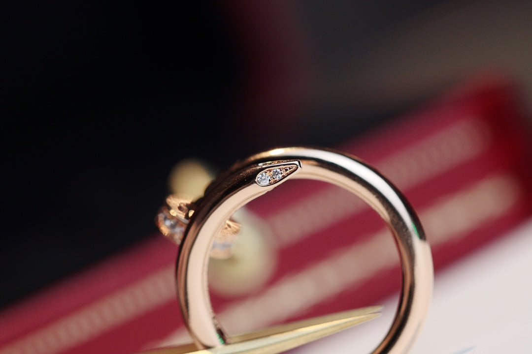 [Royal&Vicky]JUSTE RING 2.65MM PINK GOLD DIAMOND