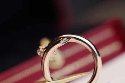 [Royal&Vicky]JUSTE RING 2.65MM PINK GOLD DIAMOND