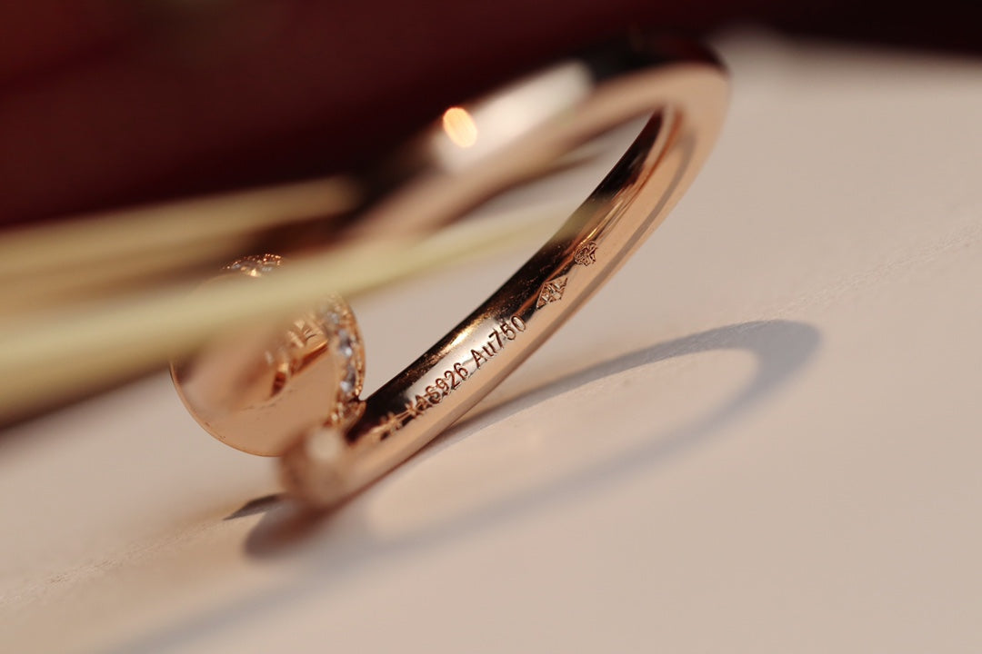 [Royal&Vicky]JUSTE RING 2.65MM PINK GOLD DIAMOND