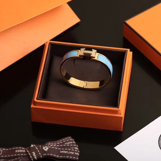 [Royal&Vicky]H CLOUD BLUE BRACELET GOLD DIAMOND