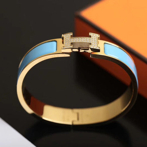 [Royal&Vicky]H CLOUD BLUE BRACELET GOLD DIAMOND