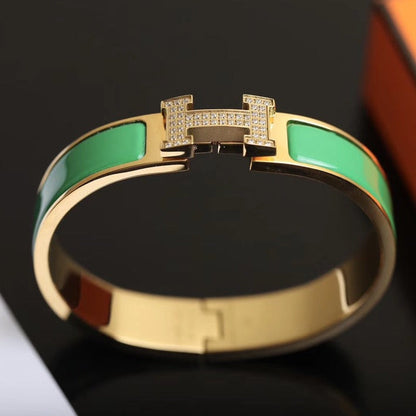 [Royal&Vicky]H BRACELET GOLD DIAMOND