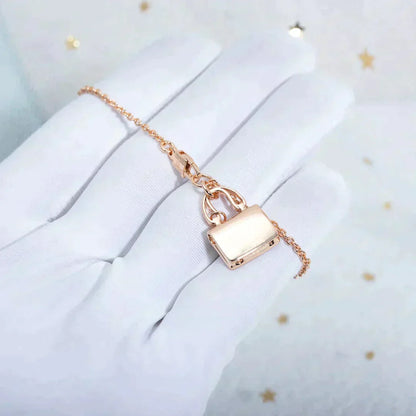 [Royal&Vicky]AMULETTE PEDANT ROSE GOLD NECKLACE