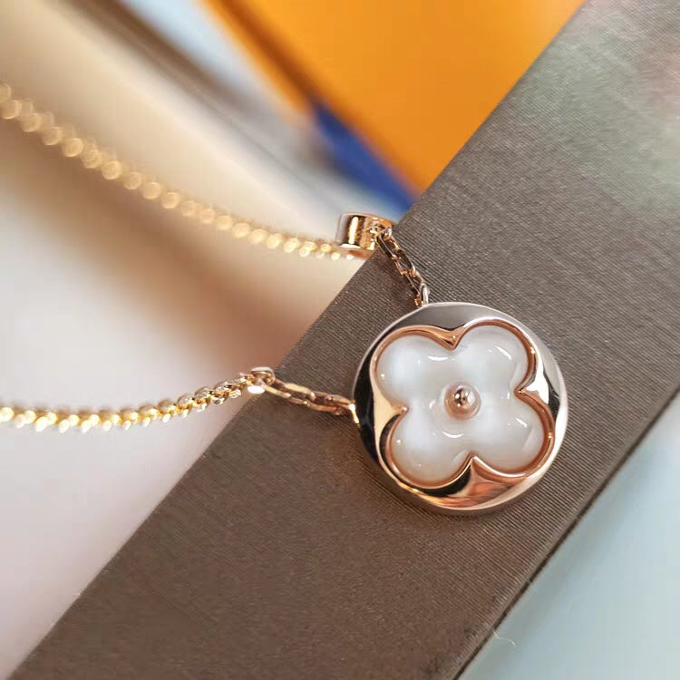 [Royal&Vicky]SUN MOP GOLD 1 DIAMOND NECKLACE